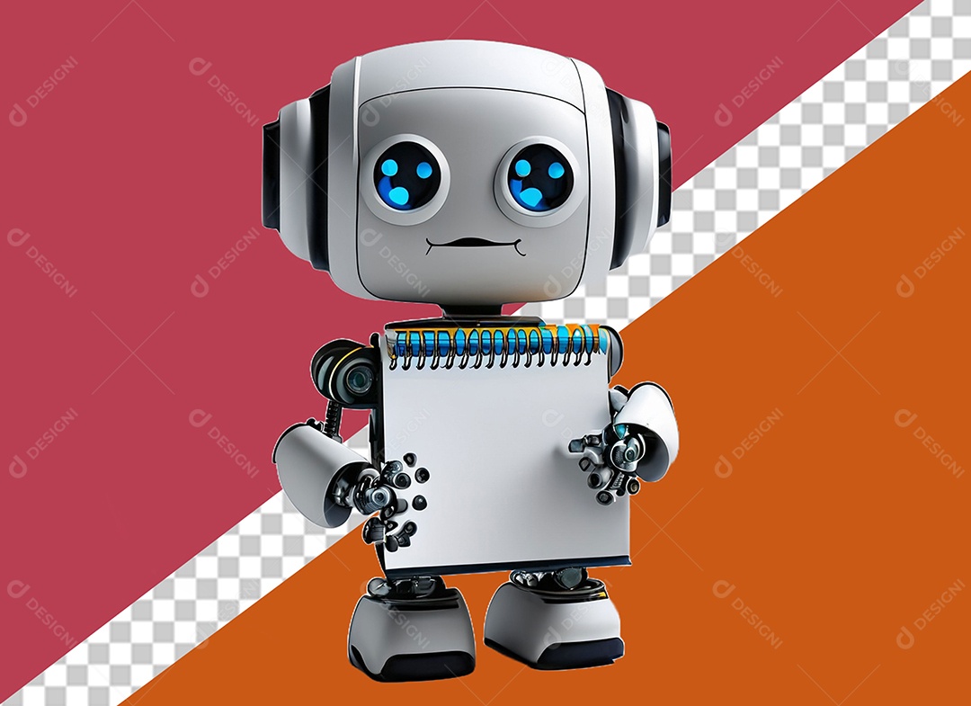 Personagem 3D Robô Para Composição PSD