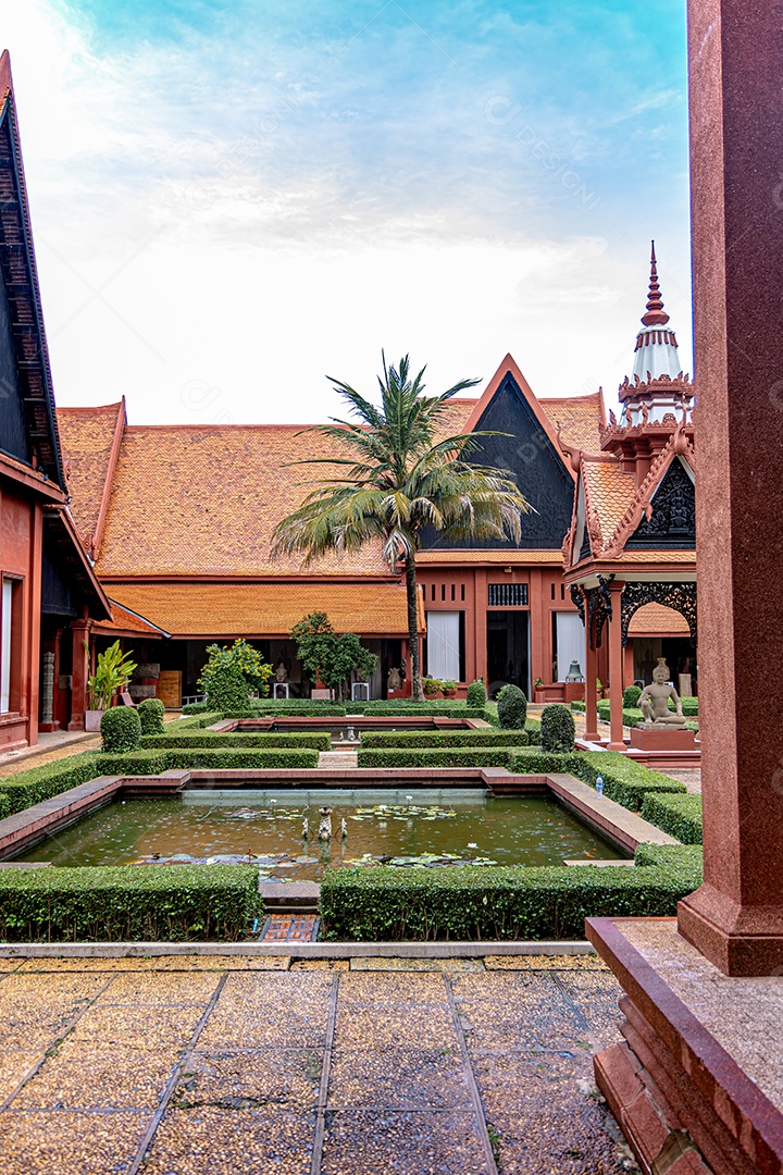 Lindo museu nacional do camboja