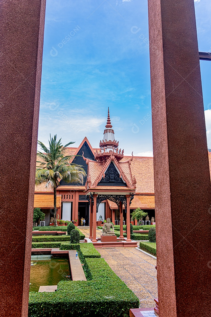Lindo museu nacional do camboja