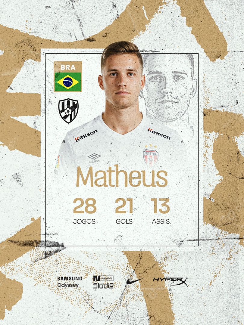 Social Media Transferência Jogador Matheus PSD Editável