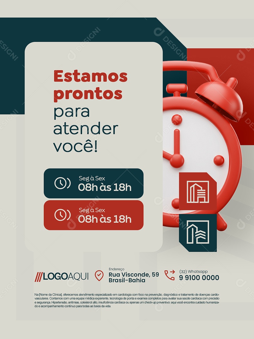 Gestão de Condomínio Estamos Prontos para Atender Você Social Media PSD Editável