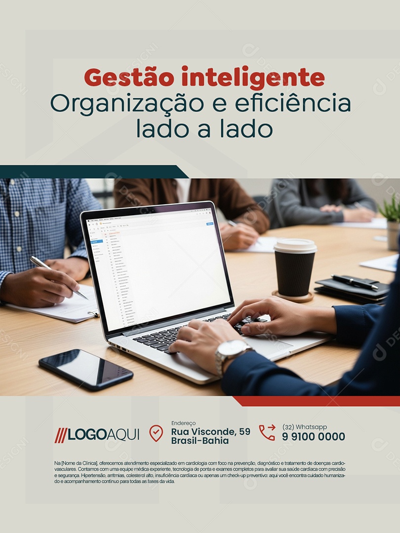 Gestão de Condomínio Gestão Inteligente Social Media PSD Editável