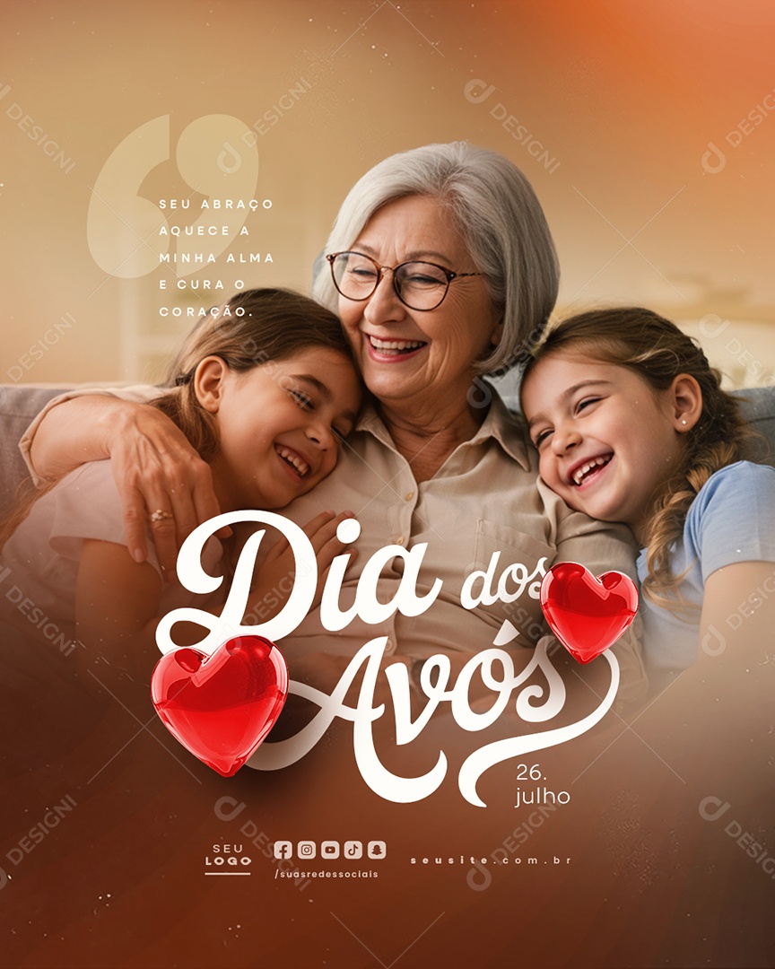 Dia dos Avós 26 de Julho Social Media PSD Editável