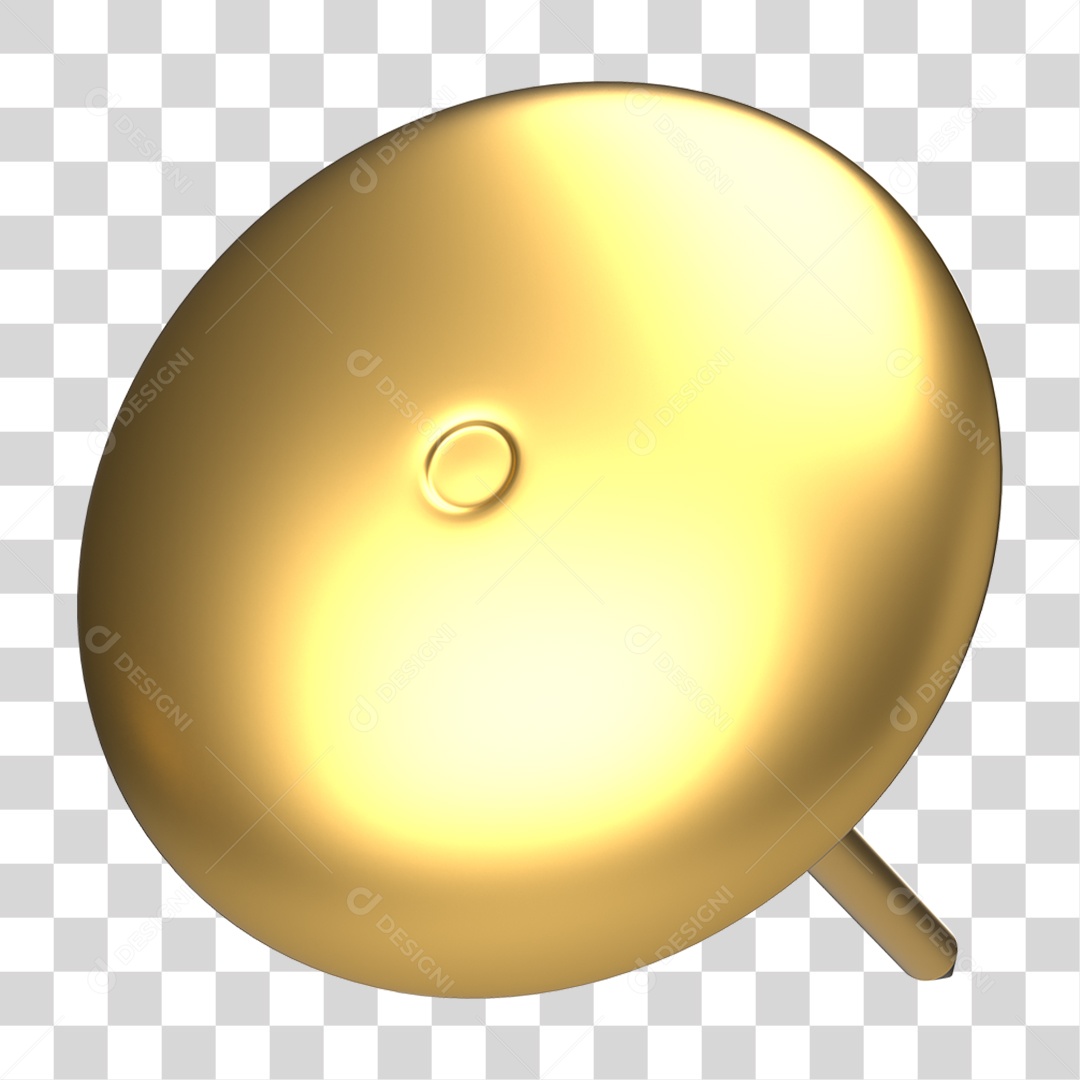 Elemento 3D Pino Metal PNG Transparente