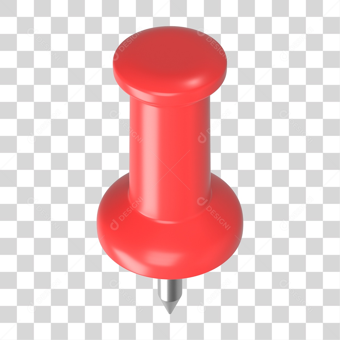 Elemento 3D Pino Metal PNG Transparente