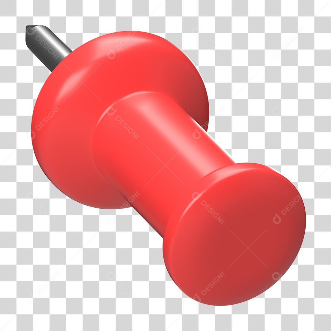 Elemento 3D Pino Metal PNG Transparente