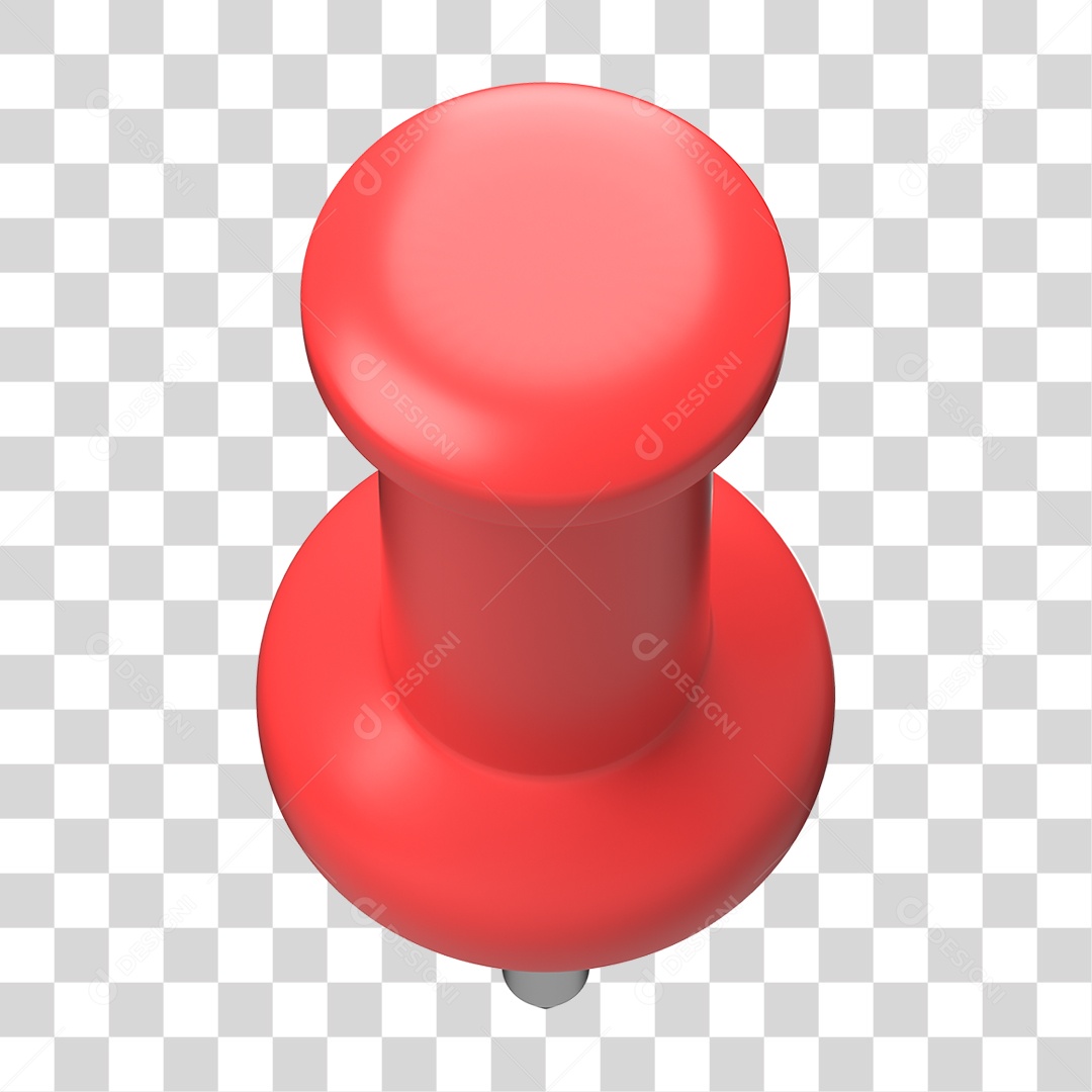 Elemento 3D Pino Metal PNG Transparente