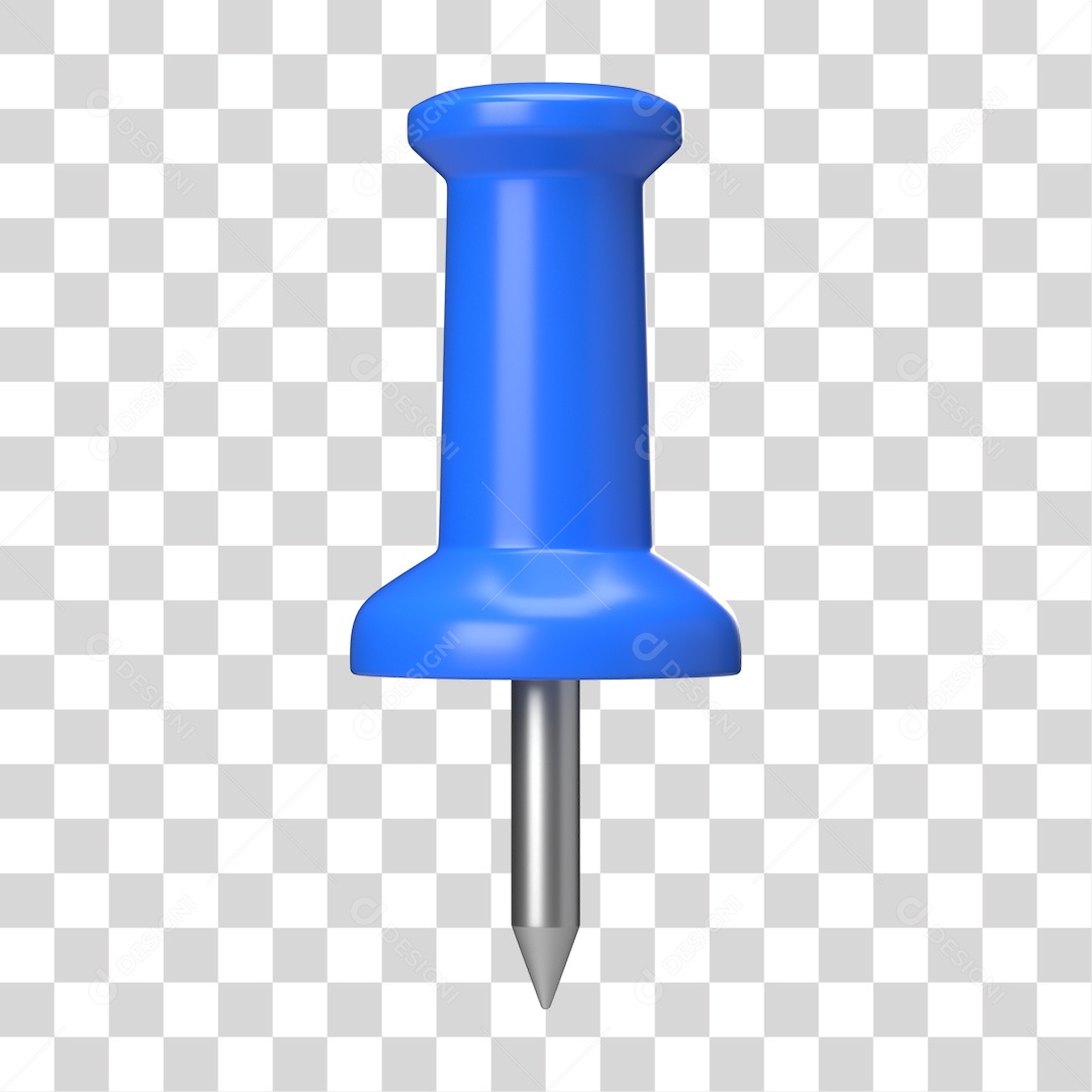 Elemento 3D Pino Metal PNG Transparente