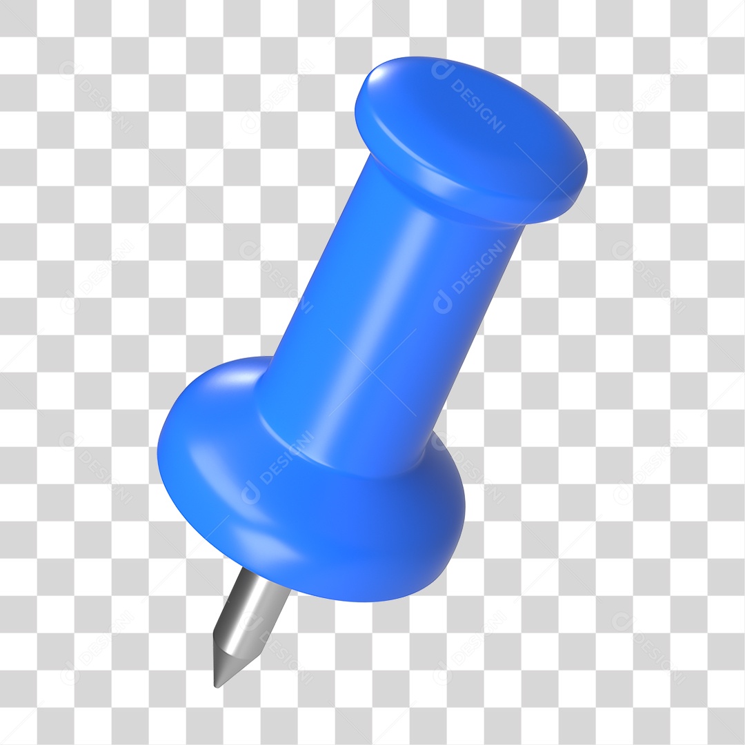 Elemento 3D Pino Metal PNG Transparente