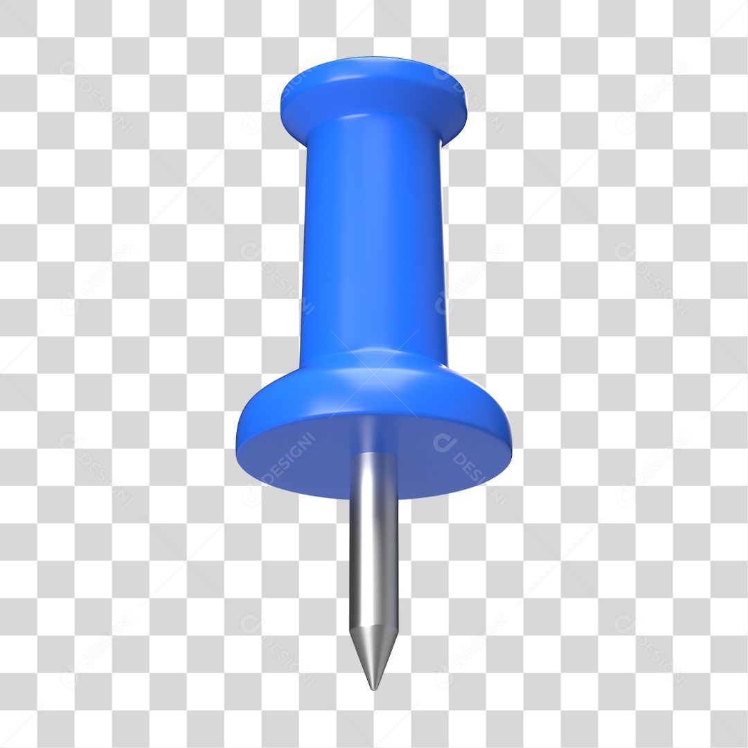 Elemento 3D Pino Metal PNG Transparente