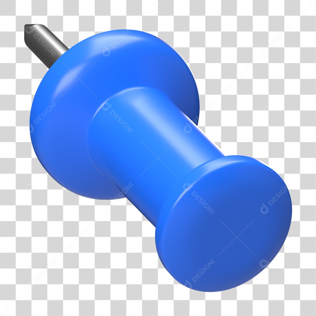 Elemento 3D Pino Metal PNG Transparente
