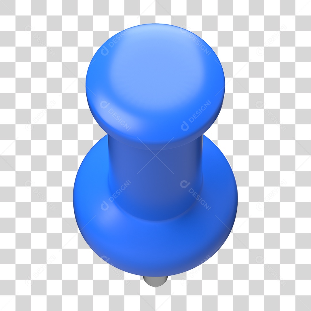 Elemento 3D Pino Metal PNG Transparente