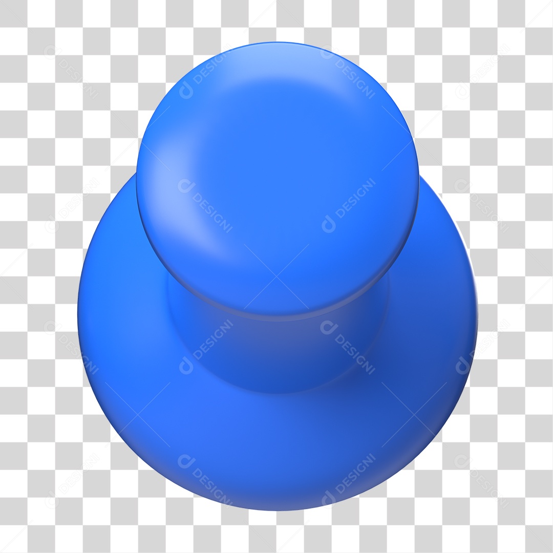 Elemento 3D Pino Metal PNG Transparente