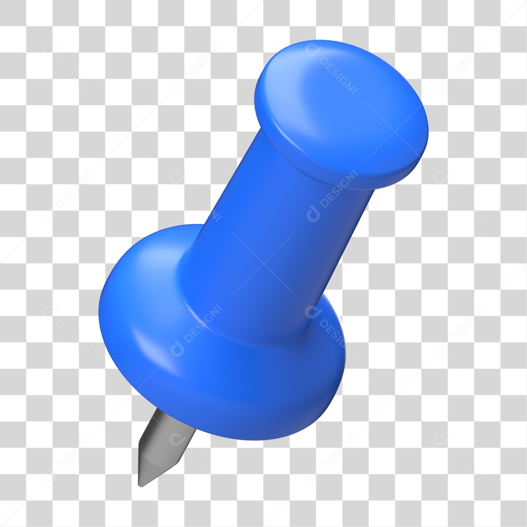 Elemento 3D Pino Metal PNG Transparente