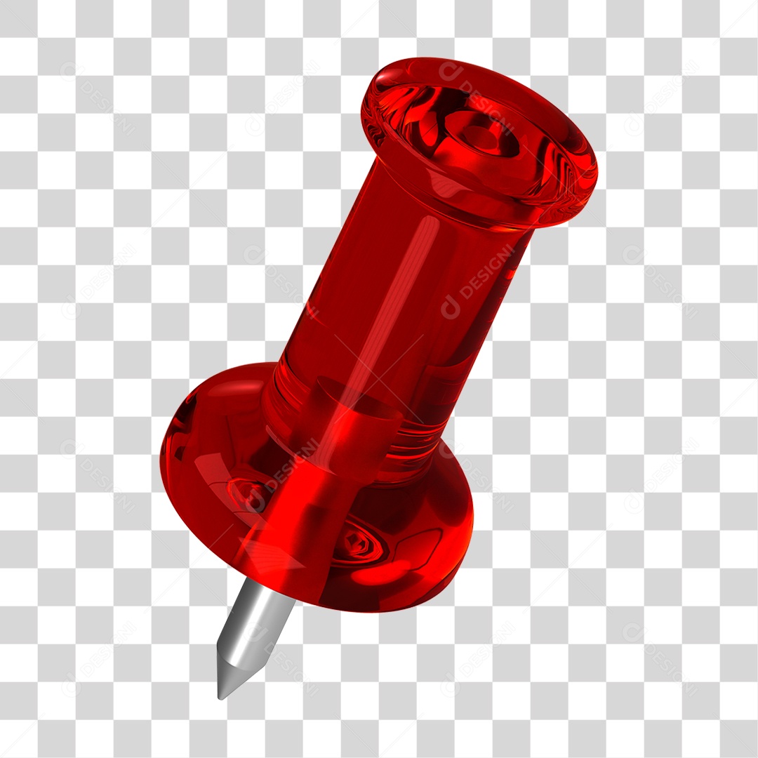 Elemento 3D Pino Metal PNG Transparente