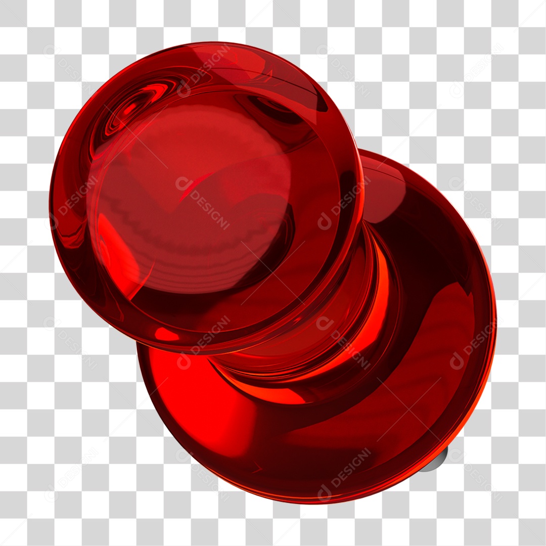 Elemento 3D Pino Metal PNG Transparente