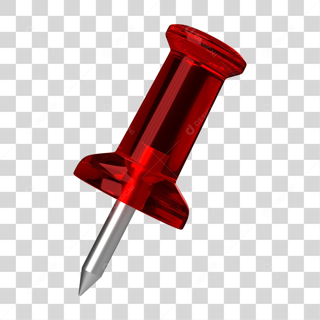 Elemento 3D Pino Metal PNG Transparente