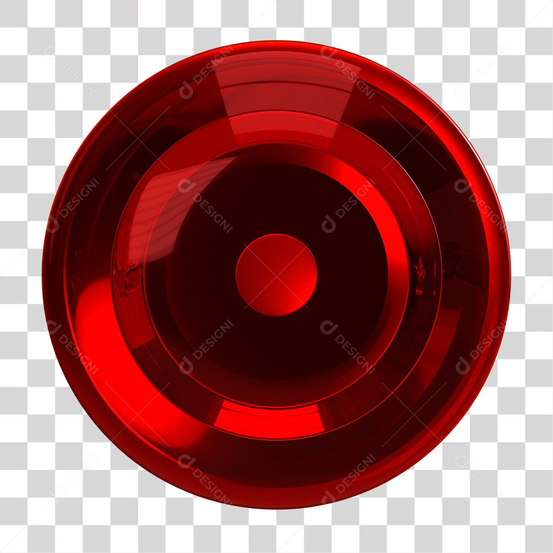 Elemento 3D Pino Metal PNG Transparente