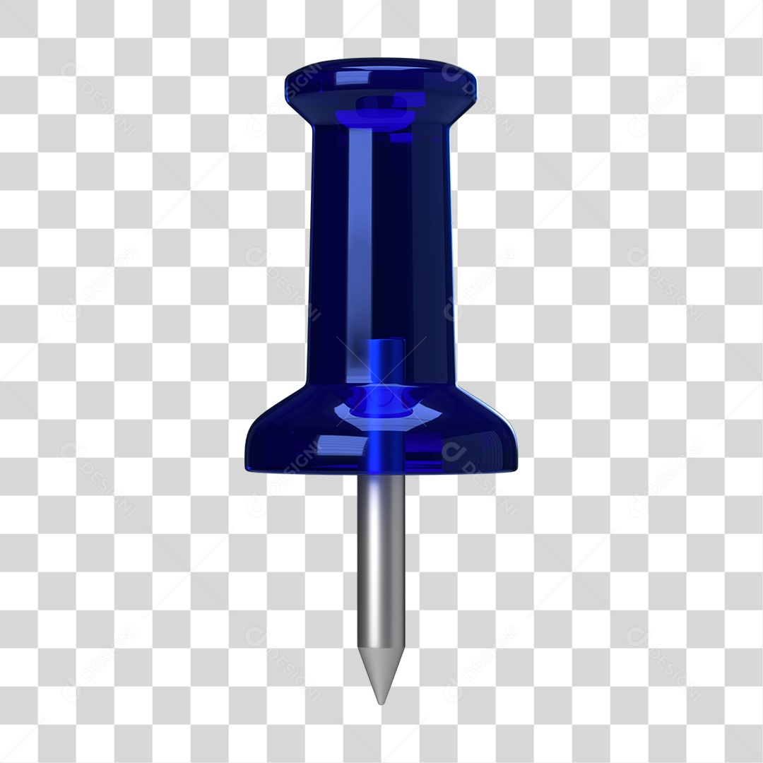 Elemento 3D Pino Metal PNG Transparente