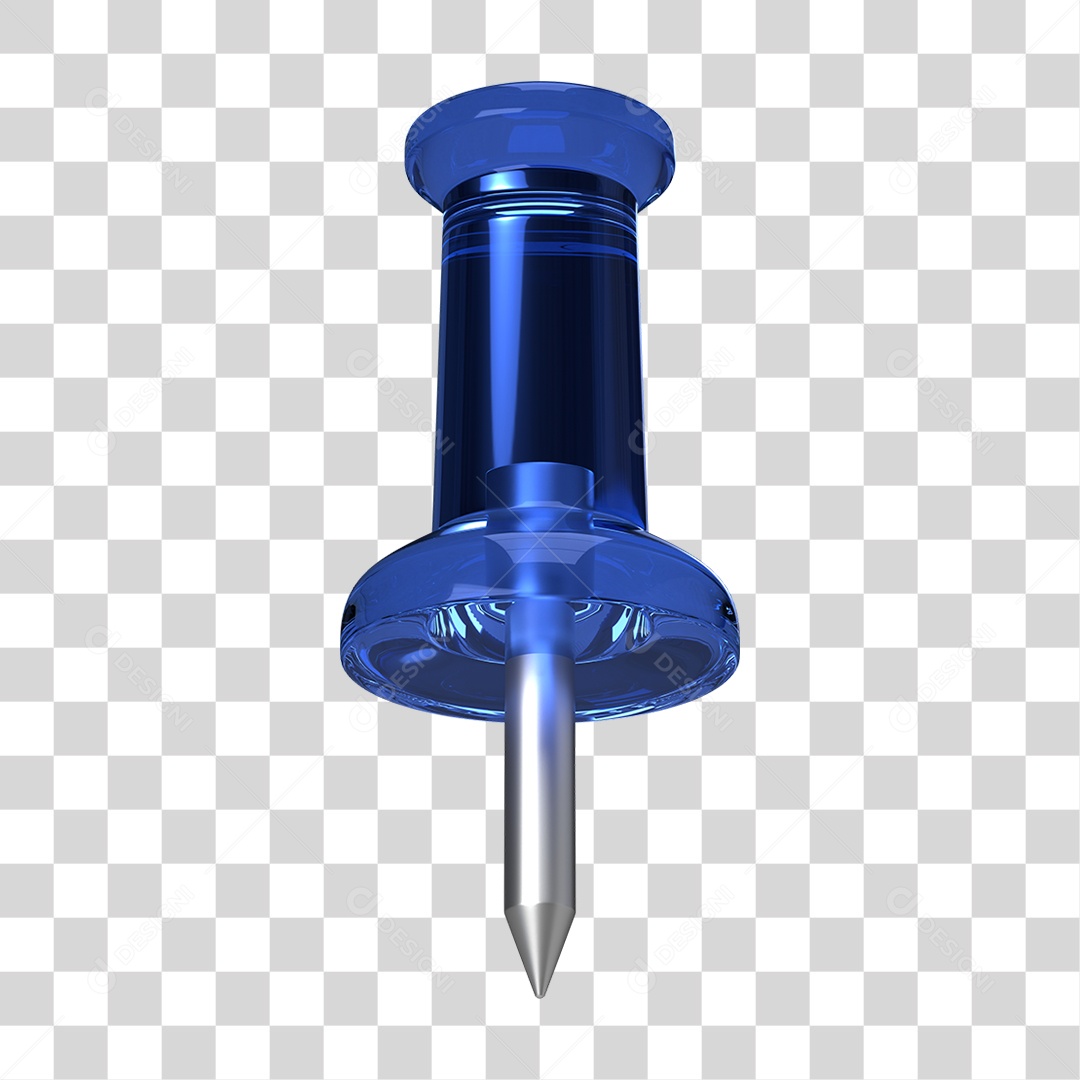 Elemento 3D Pino Metal PNG Transparente