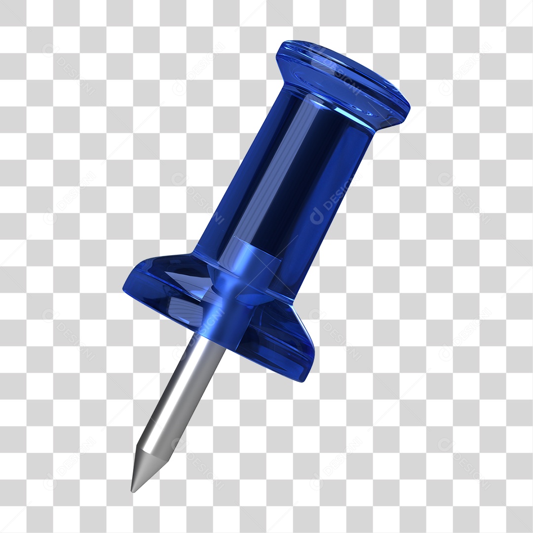 Elemento 3D Pino Metal PNG Transparente