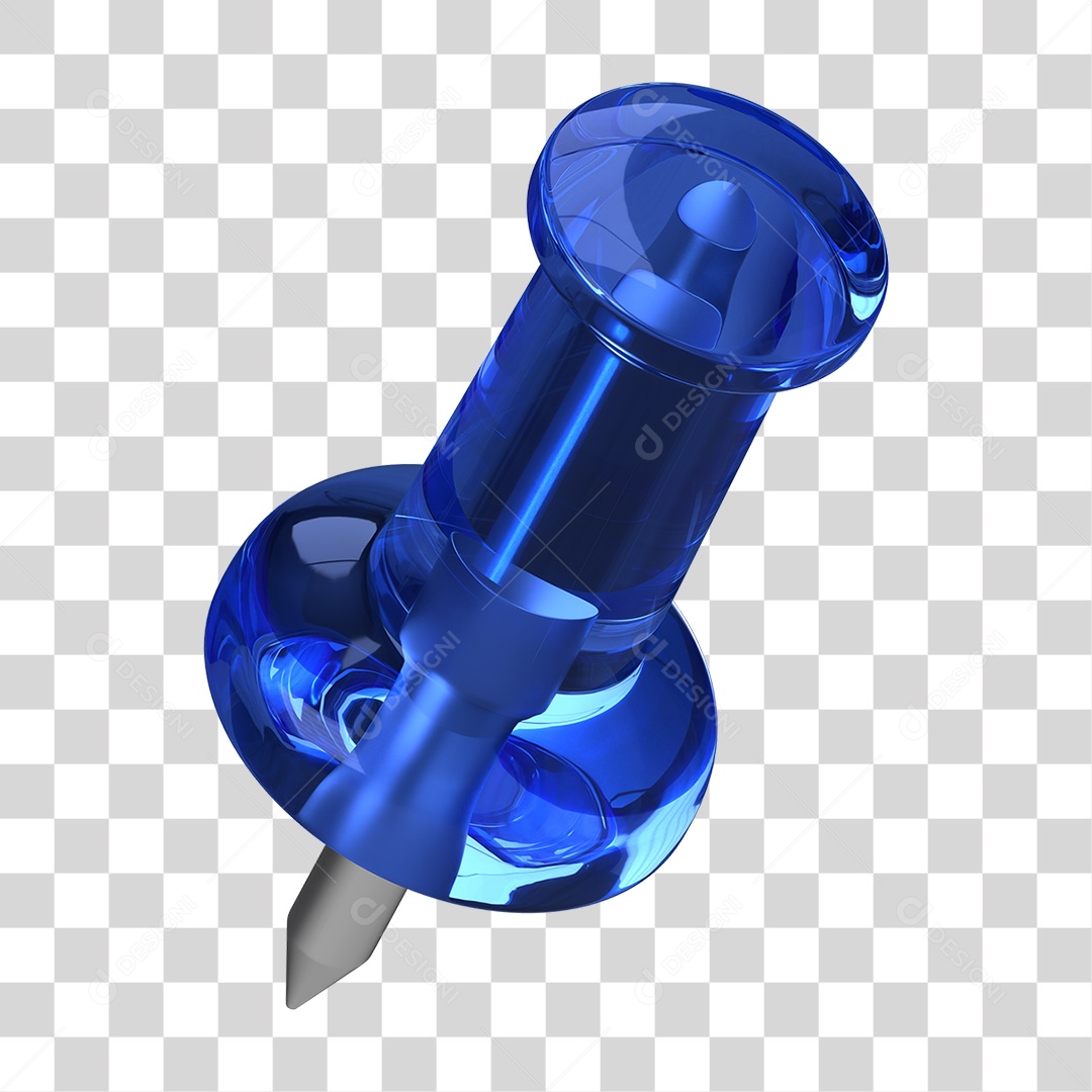 Elemento 3D Pino Metal PNG Transparente