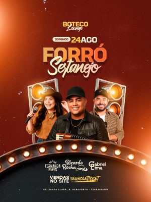 Flyer Forró Sertanejo Social Media PSD Editável