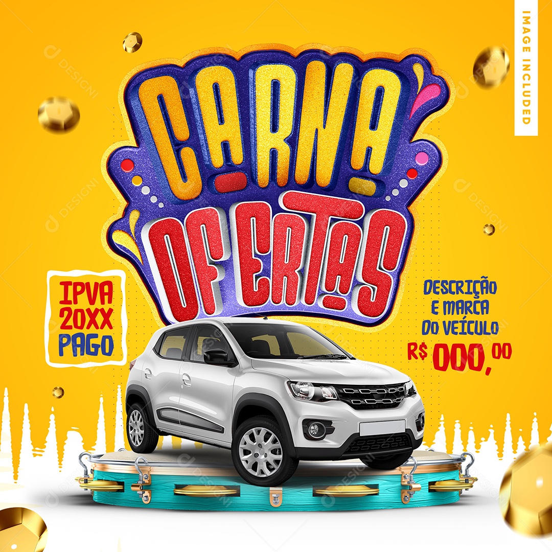 Carna Ofertas Supermercado Um Desfile de Ofertas Social Media PSD Editável