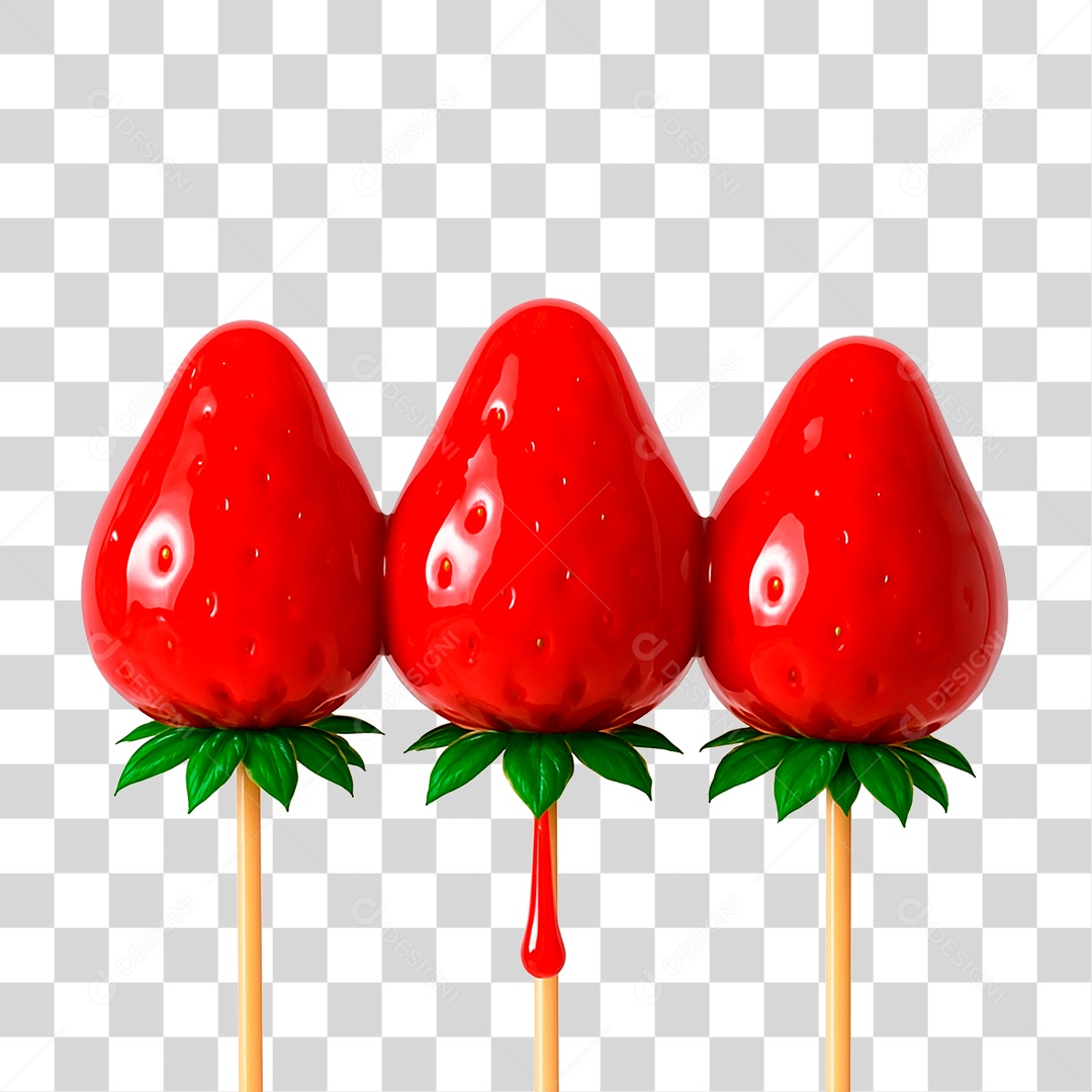 Morango do Amor PNG Transparente