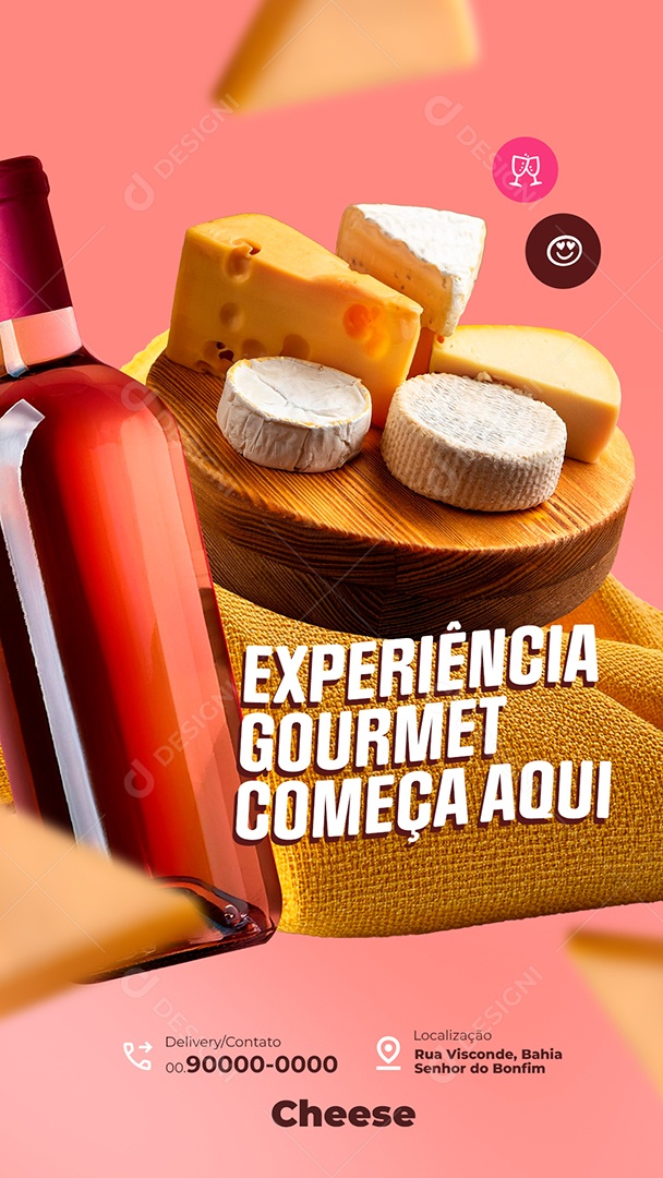 Story Empório Experiência Gourmet Começa Aqui Social Media PSD Editável