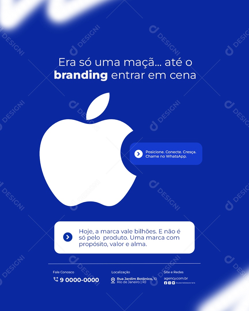 Agência de Publicidade Era Só uma Maçã Social Media PSD Editável