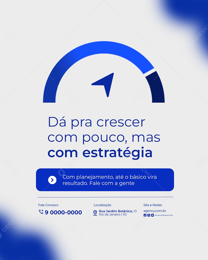 Agência de Publicidade Dá pra Crecer com Pouco Social Media PSD Editável