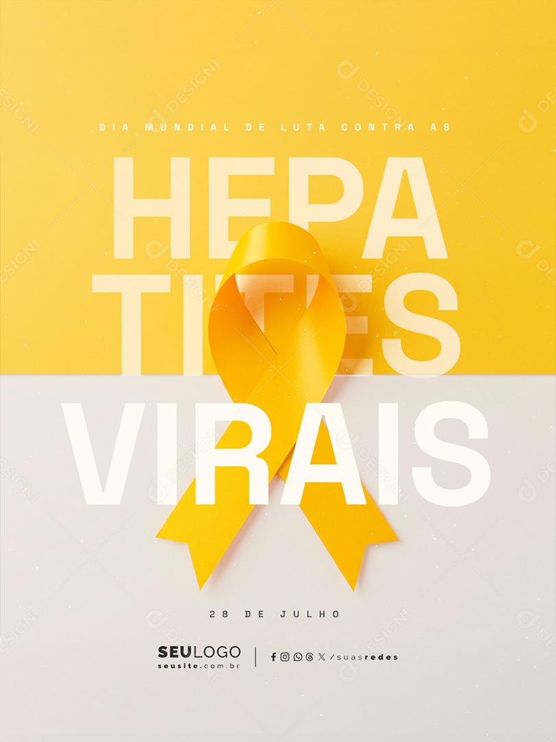 Dia Mundial de Luta Contra as Hepatites Virais 28 de Julho Social Media PSD Editável