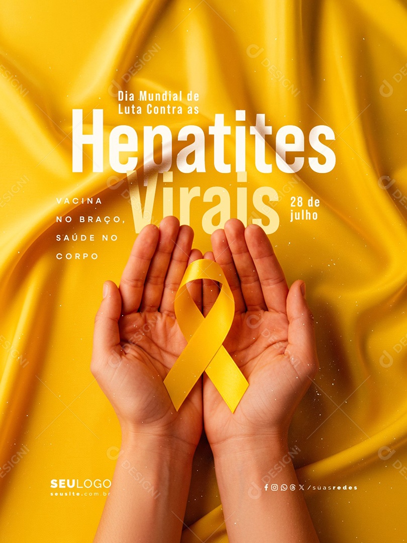 Dia Mundial de Luta Contra as Hepatites Virais 28 de Julho Social Media PSD Editável