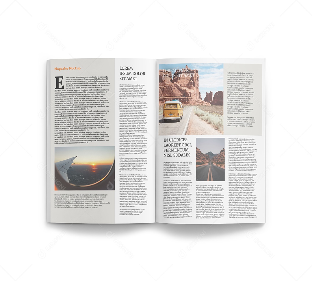 Revista Mockup PSD Editável