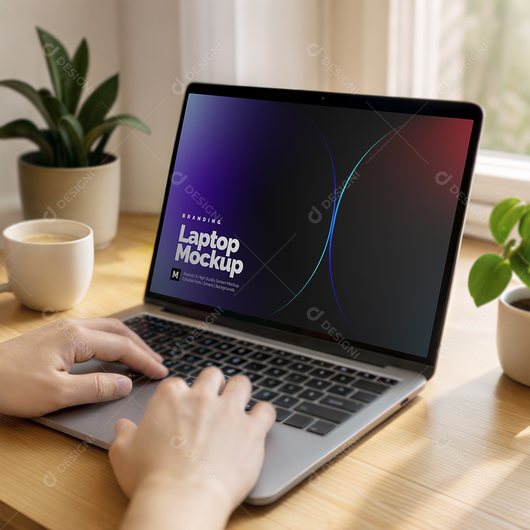 Mockup de Notebook PSD Editável