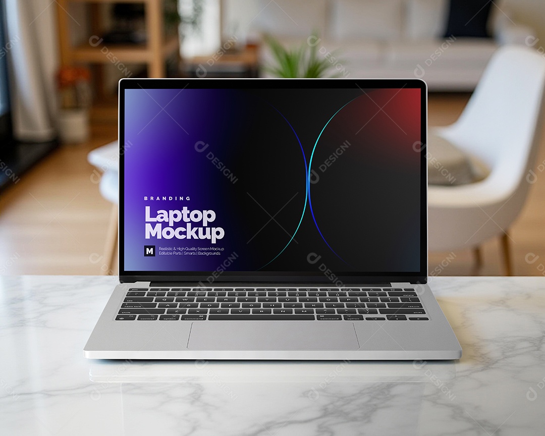 Mockup de Notebook PSD Editável