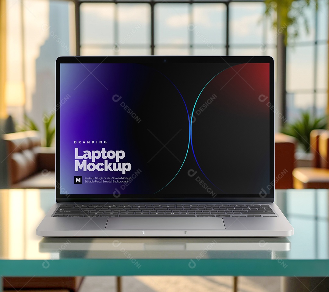 Mockup de Notebook PSD Editável