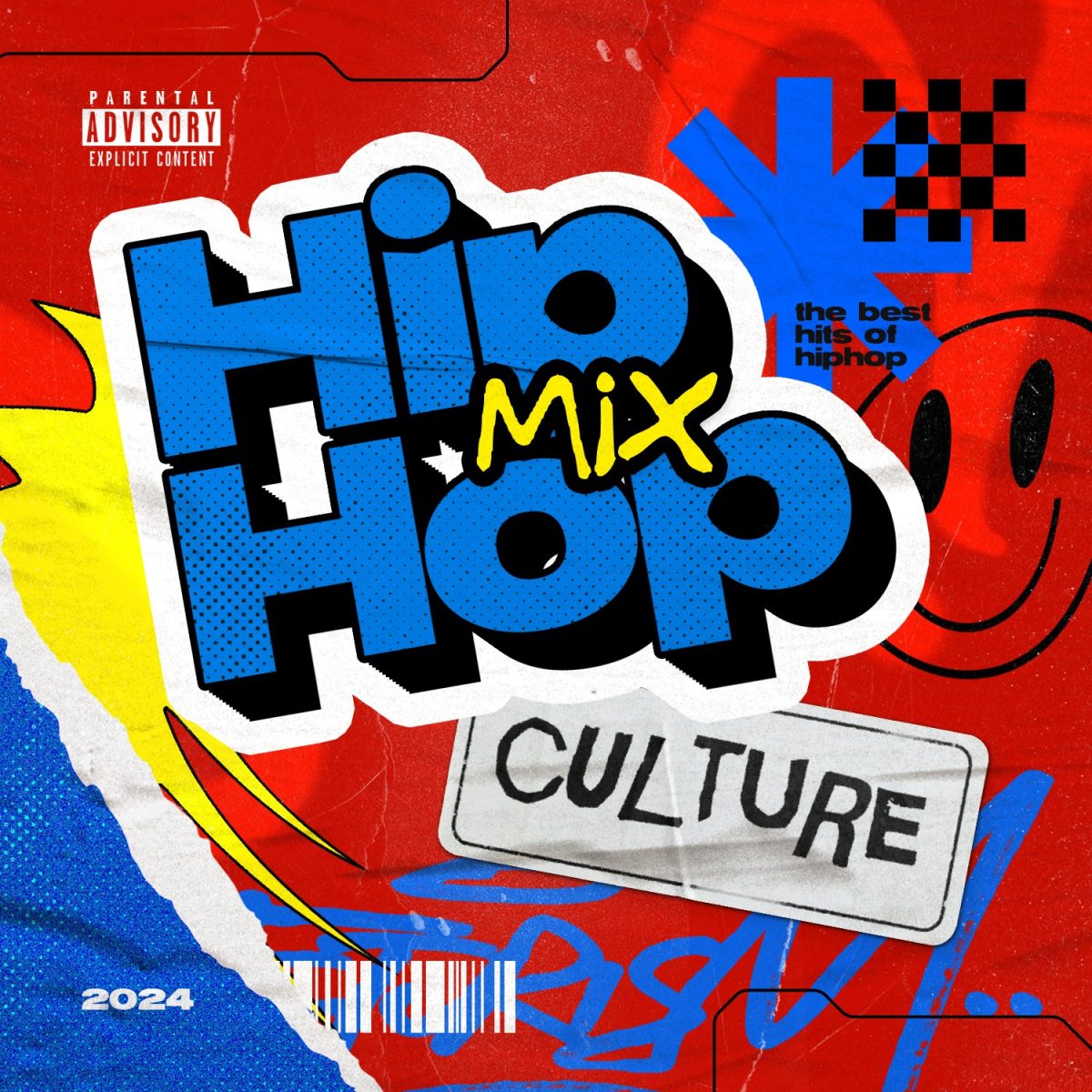 Hip Hop Mix 2024 Parental Advisory The Best Hits PSD Editável