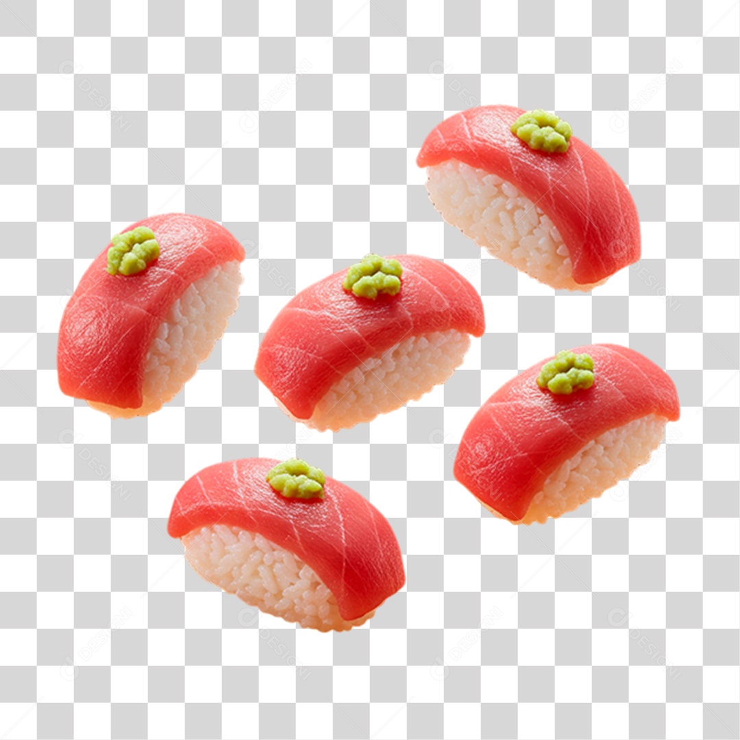 Sushi Nigiri PNG Transparente