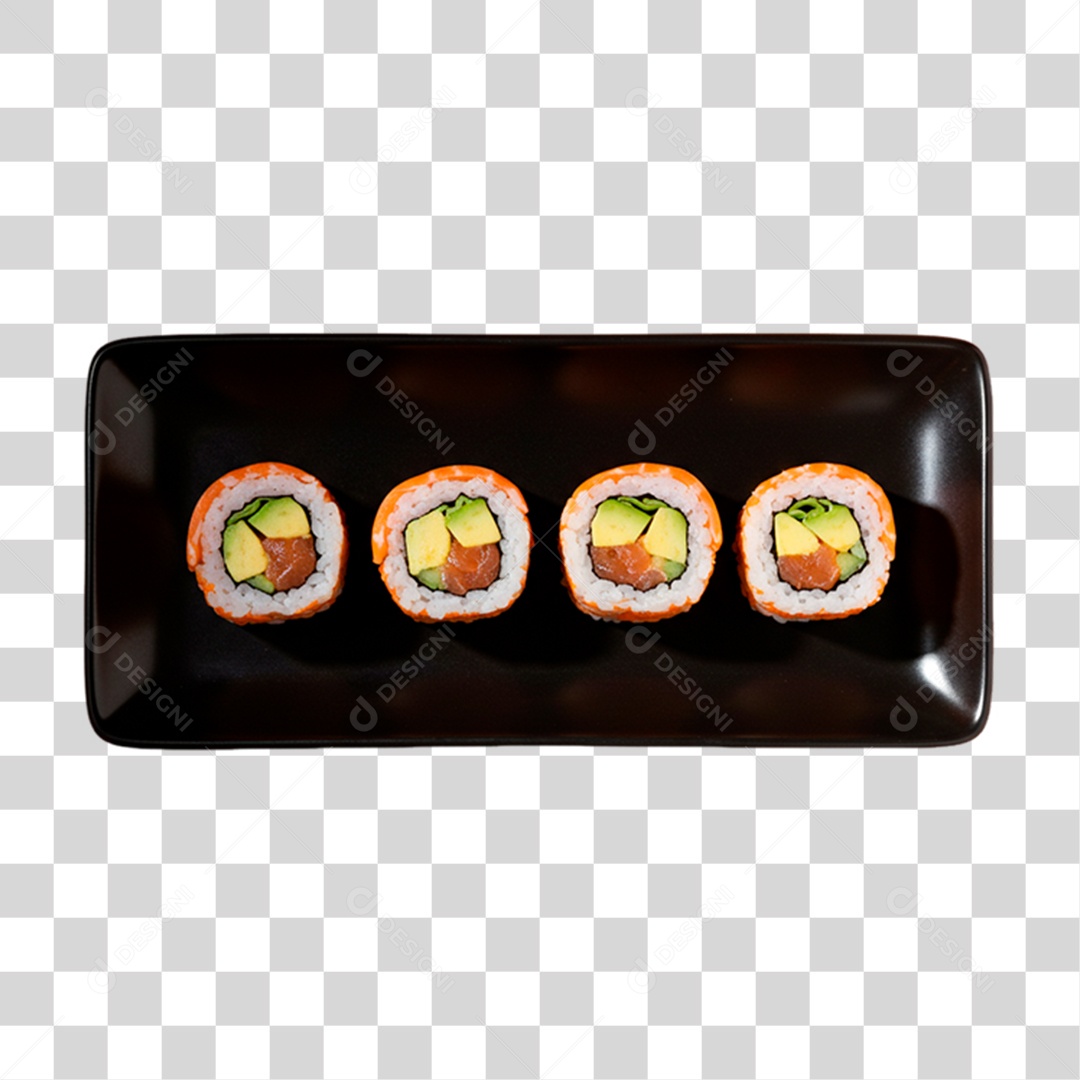 Sushi de Rodelas PNG Transparente