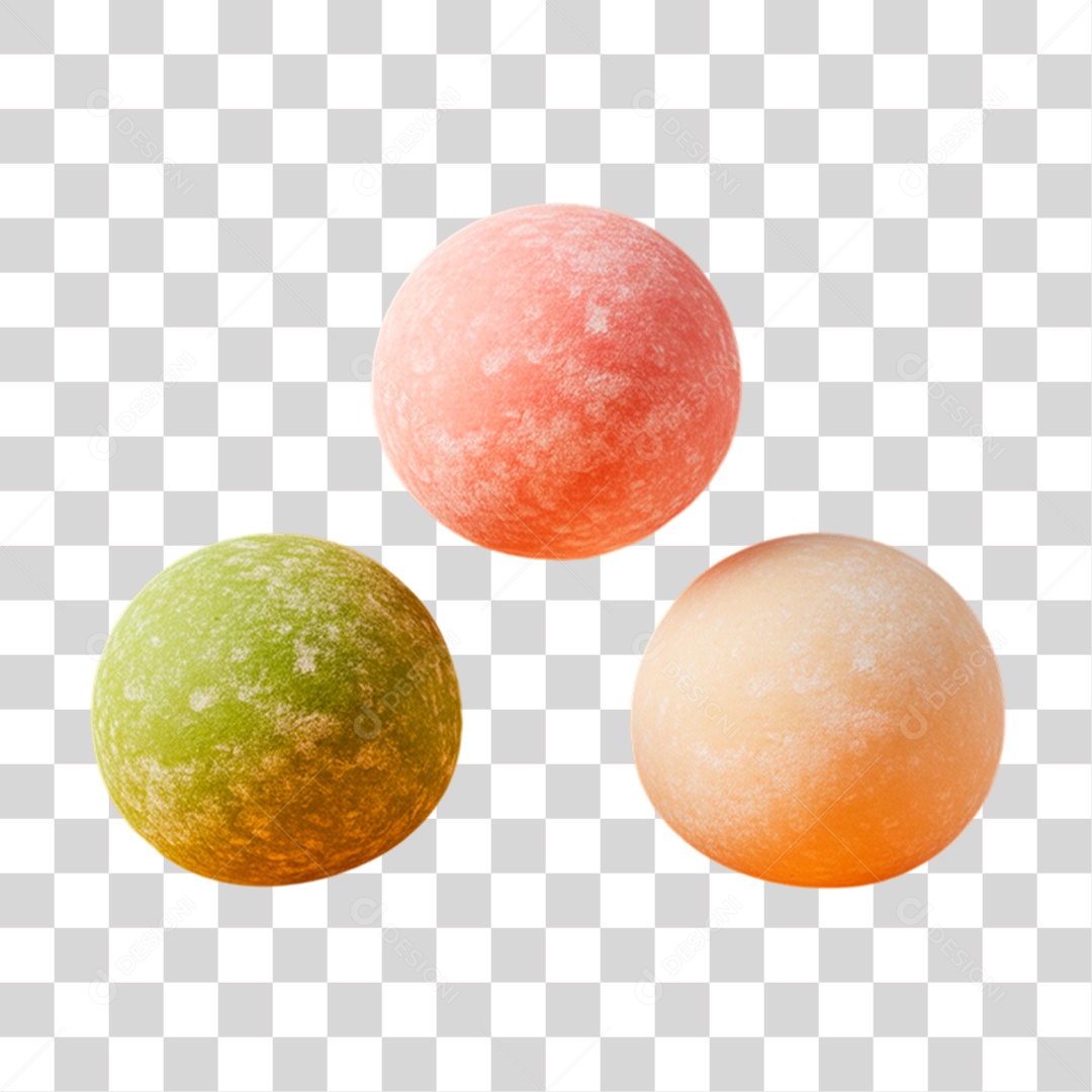 Prato de Mochis Recheados PNG Transparente