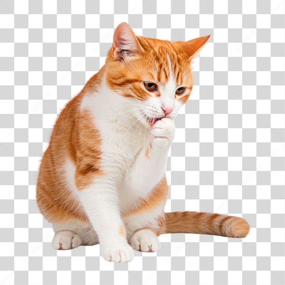 Gato Brincando PNG Transparente