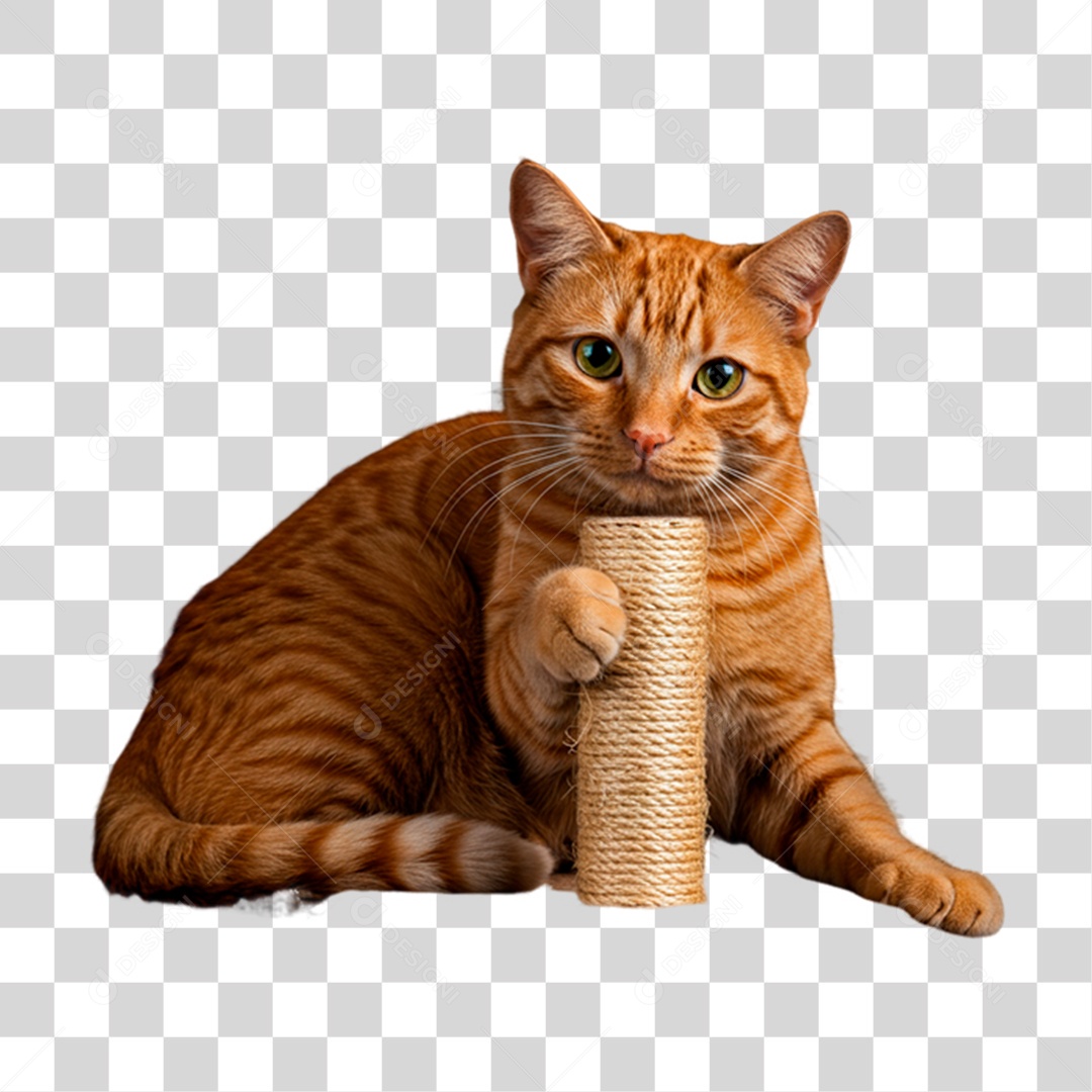 Gato Brincando PNG Transparente