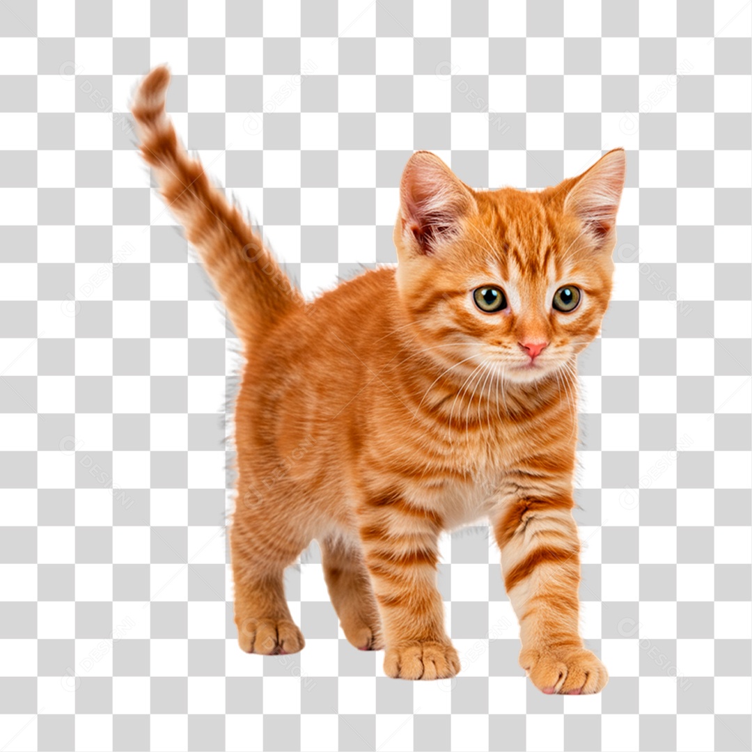 Gato Brincando PNG Transparente