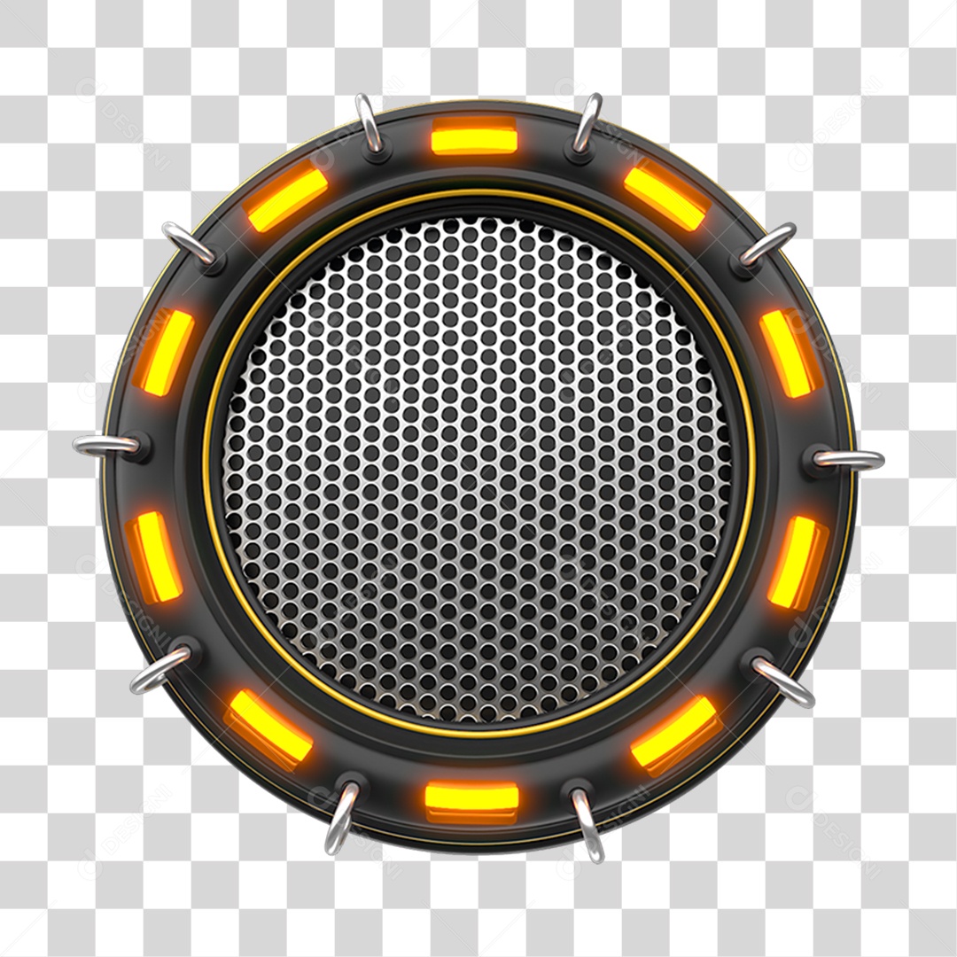 Placa de Metal com Led PNG Transparente