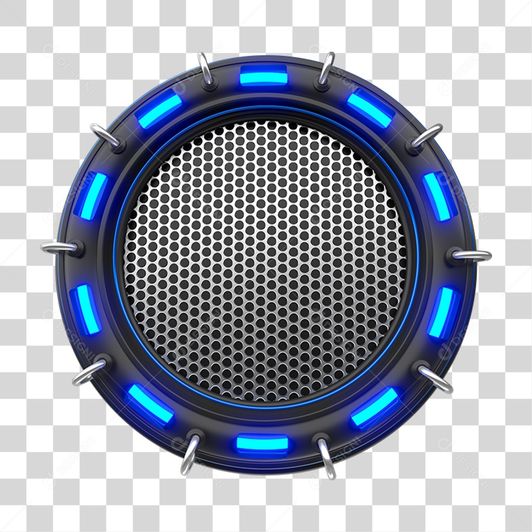 Placa de Metal com Led PNG Transparente