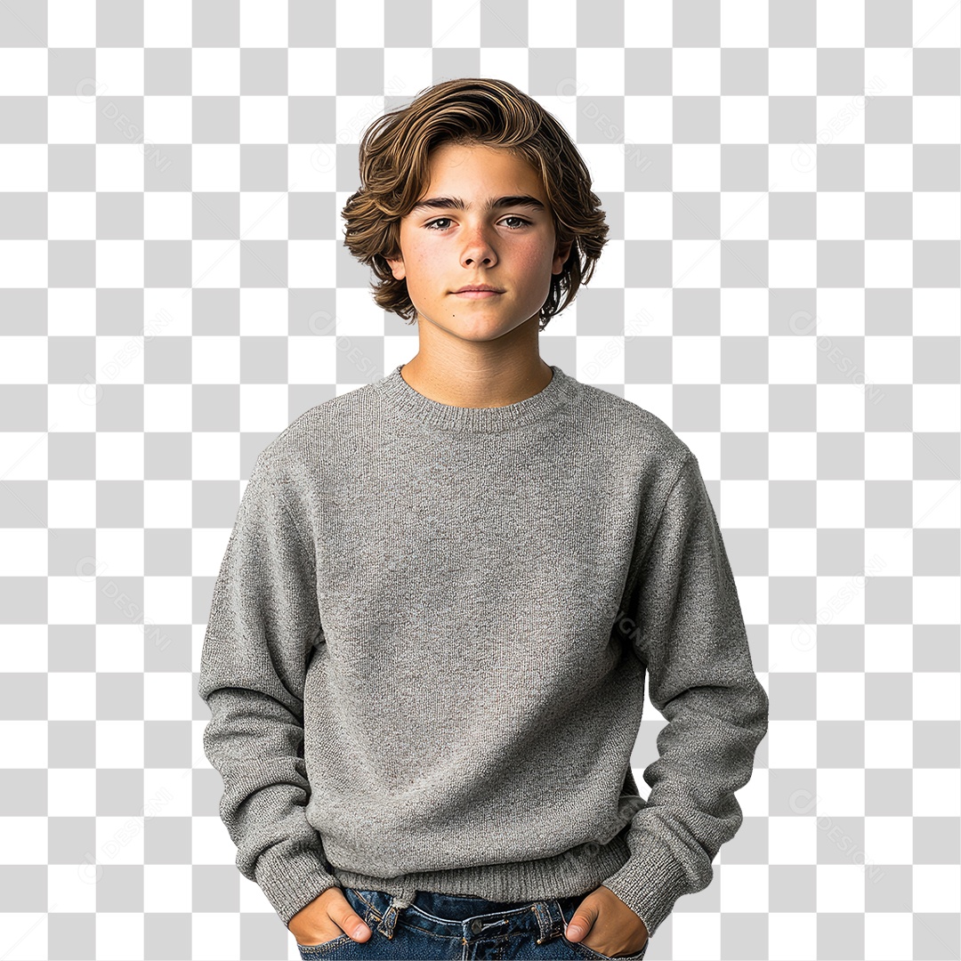 Personagem Jovem Rapaz PNG Transparente
