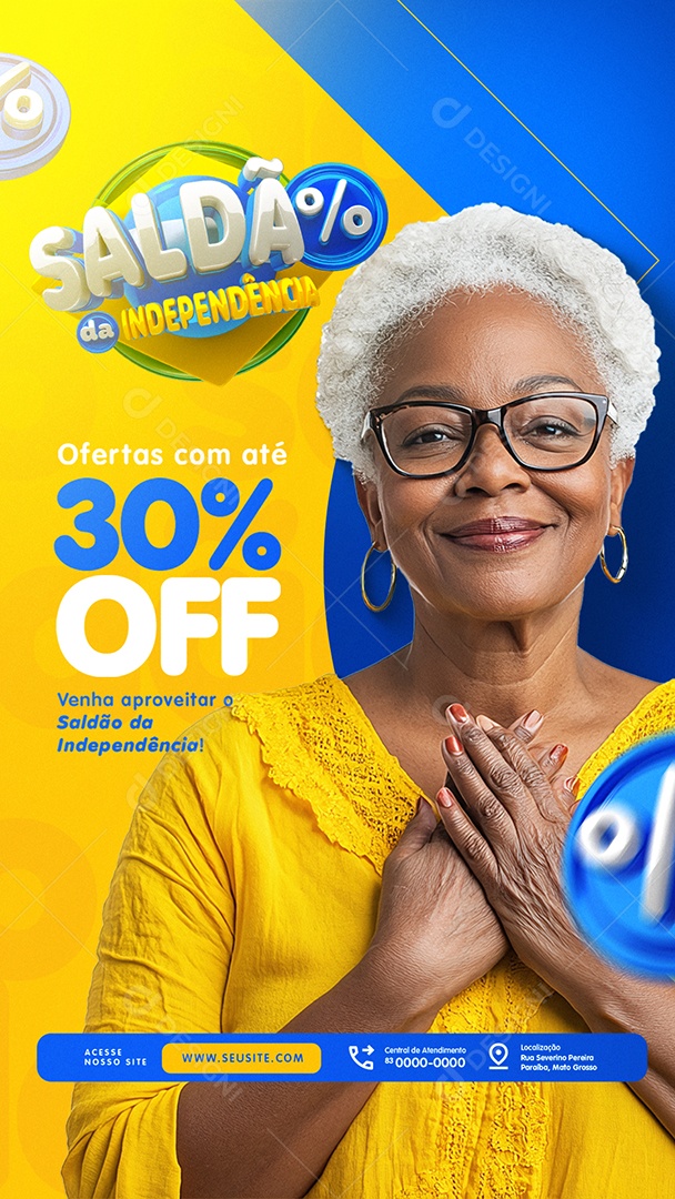 Story Eletrodomésticos Ofertas com Até 30% Off Social Media PSD Editável