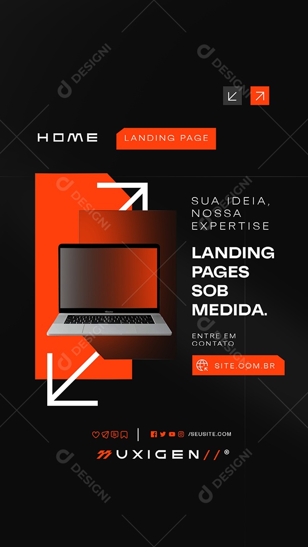 Story Landing Page Sob Medida Social Media PSD Editávefl